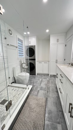 Dennis Cape Cod vacation rental - Master Bathroom with Laundry