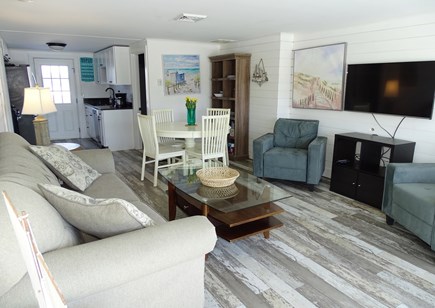 West Dennis Cape Cod vacation rental - Living room offers many games for families
