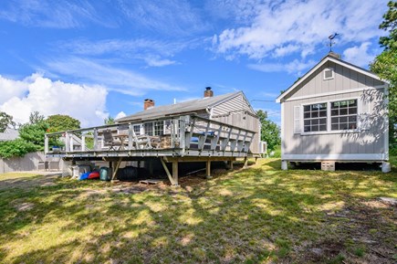 Chatham Cape Cod vacation rental - Back deck and house view from the yard