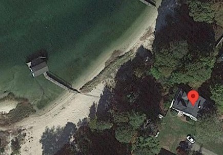 North Falmouth Cape Cod vacation rental - Proximity of Home to Private Beach and Boathouse