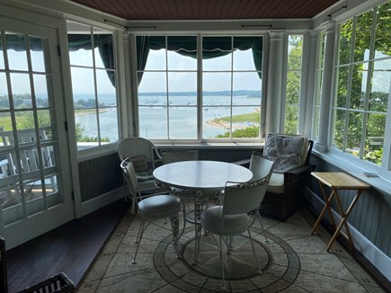 North Falmouth Cape Cod vacation rental - Sunroom next to porch.  Great for breakfast, lunch, & dinner.