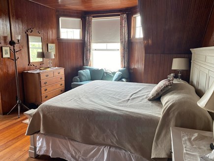 North Falmouth Cape Cod vacation rental - King bed with sitting area.