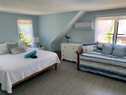 Eastham Cape Cod vacation rental - Pool view room w/king bed & trundle, full bath just outside door