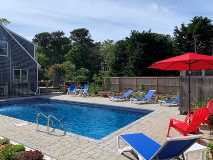 Eastham Cape Cod vacation rental - Sitting poolside