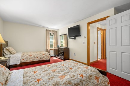 Dennis Cape Cod vacation rental - Second twin bedroom with tv