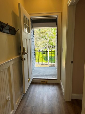 Cataumet Cape Cod vacation rental - Hall exit to the guest entryway.