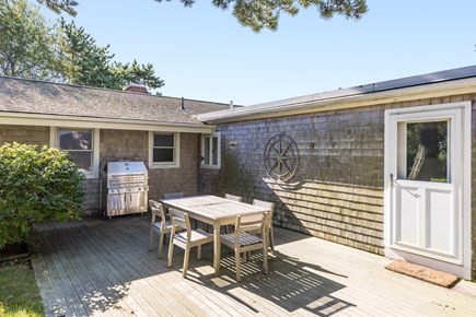 Woods Hole, Falmouth Cape Cod vacation rental - Barbeque on the back deck too!