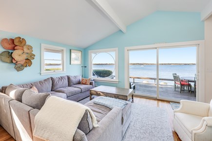 Woods Hole, Falmouth Cape Cod vacation rental - Living room offering one of a kind views!