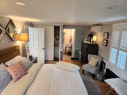 Bourne, Sagamore Cape Cod vacation rental - Master BR features king bed, direct bathroom access, canal view