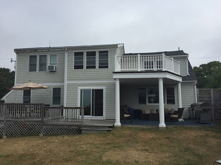 Hyannis Cape Cod vacation rental - Outside view of the back of the house - a rainy day it was taken!
