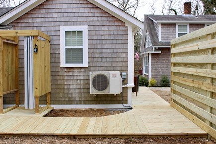 Chatham Cape Cod vacation rental - New privacy fence, outdoor shower, and fire pit