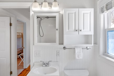 Falmouth Cape Cod vacation rental - Sunny bathroom with towels and stocked with essentials