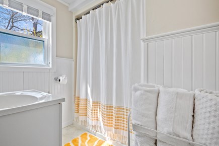 Falmouth Cape Cod vacation rental - Sunny bathroom with towels and stocked with essentials