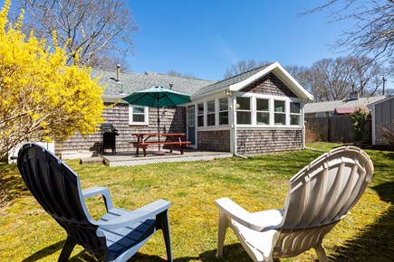 Falmouth Cape Cod vacation rental - Fully fenced backyard with outdoor shower and grill