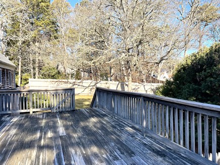 Harwich, Close to Red River Beach Cape Cod vacation rental - Deck and fenced in back yard.Furniture stored for the winter.
