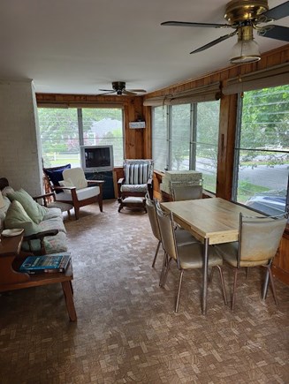 Dennis Cape Cod vacation rental - Enjoy the three season porch with 2ND TV for streaming and games