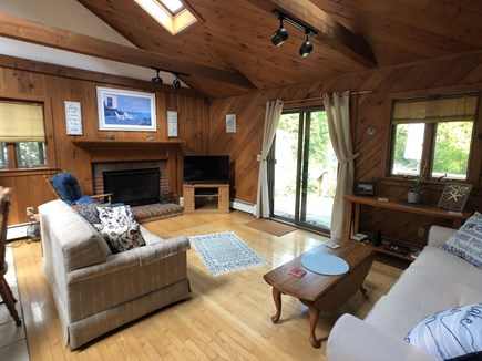 Falmouth Cape Cod vacation rental - Livingroom with Fireplace