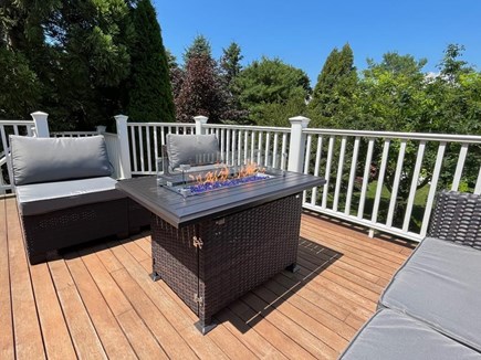 Osterville Cape Cod vacation rental - Outdoor fire pit on Deck