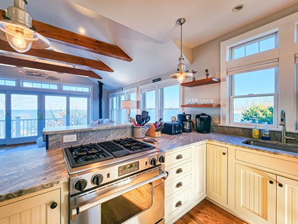 Brewster Cape Cod vacation rental - Gourmet kitchen with stainless appliances and amazing views