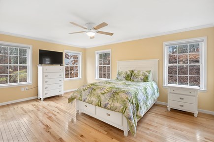 Brewster Cape Cod vacation rental - Primary Bedroom with Queen, TV and Ensuite Bathroom