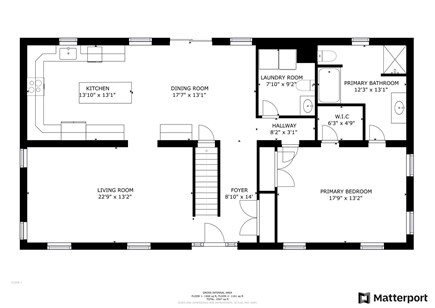 Brewster Cape Cod vacation rental - First floor layout