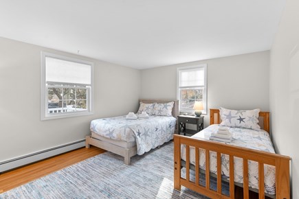 West Yarmouth Cape Cod vacation rental - Main floor bedroom two: one full bed and one twin bed