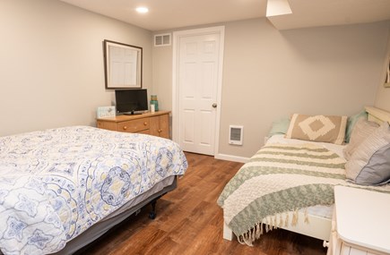 Dennisport Cape Cod vacation rental - Downstairs bedroom - 1 queen and 1 twin bed.