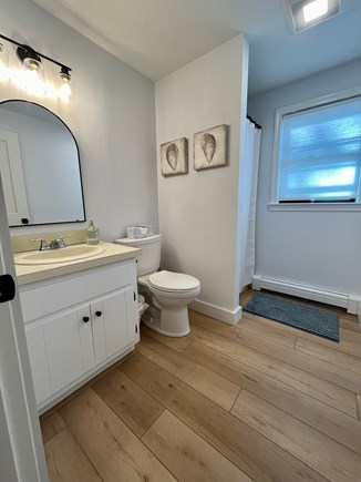 Wellfleet Cape Cod vacation rental - Partially renovated downstairs bathroom with stand-up shower.