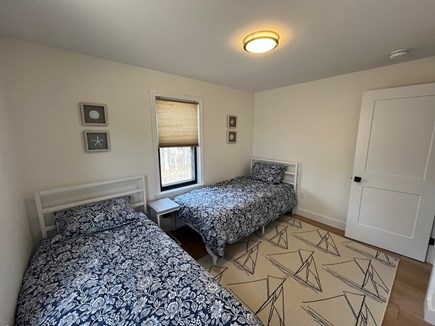 Wellfleet Cape Cod vacation rental - Bedroom 2: Downstairs bedroom with two twin beds.