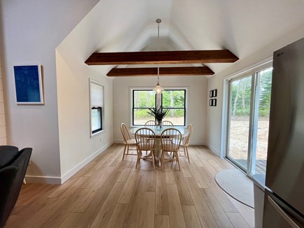 Wellfleet Cape Cod vacation rental - Dining room w/ natural light, seats 6. Chandelier with dimmer.