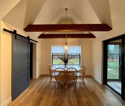 Wellfleet Cape Cod vacation rental - Dining room w/ natural light, seats 6. Chandelier with dimmer.
