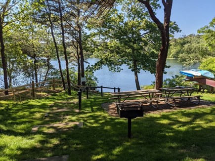 Chatham Cape Cod vacation rental - Enjoy lunch by the water at nearby Lover's Lake