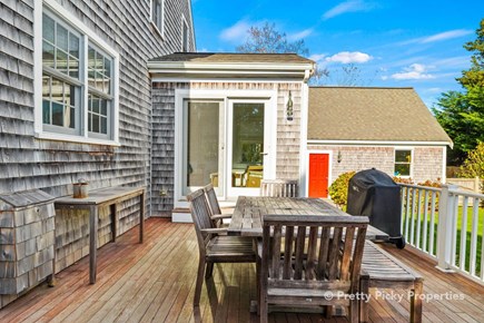 Barnstable Cape Cod vacation rental - Rear deck and grill