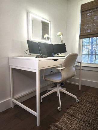 West Yarmouth Cape Cod vacation rental - Comfortable workstation.Lighted makeup mirror