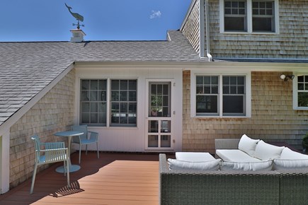 Yarmouth Port Cape Cod vacation rental - Enjoy dinner or coffee on the deck, right off of the sunroom.