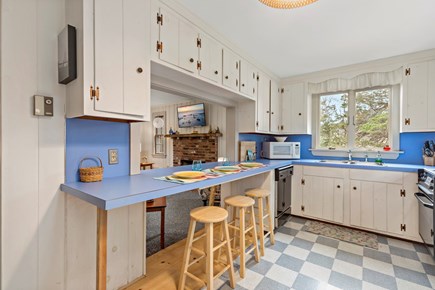 Eastham Cape Cod vacation rental - Seating for three at the kitchen counter