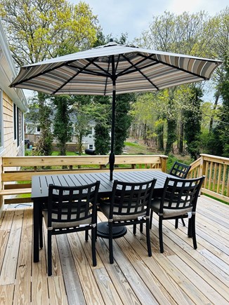 Brewster Cape Cod vacation rental - Outdoor table and deck