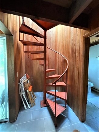 Wellfleet Cape Cod vacation rental - Spiral Stairs to Second Floor