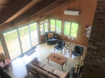 Wellfleet Cape Cod vacation rental - Overview of Living Room to Deck