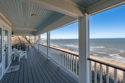 Sagamore Beach Cape Cod vacation rental - Spacious deck with views of the Bay