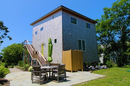 Eastham Cape Cod vacation rental - Yard, outdoor shower, and patio