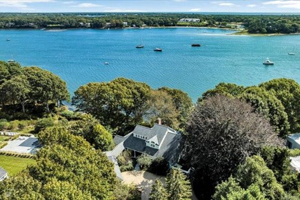 Cotuit Cape Cod vacation rental - Ariel showing direct water access