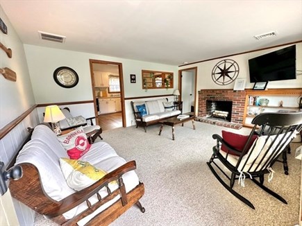 Dennis Cape Cod vacation rental - Cape vacation mood living room with Smart TV and board games