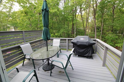 Dennis Cape Cod vacation rental - Deck with table and grill