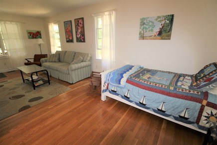 Cotuit Cape Cod vacation rental - Twin bedroom with couch and TV space