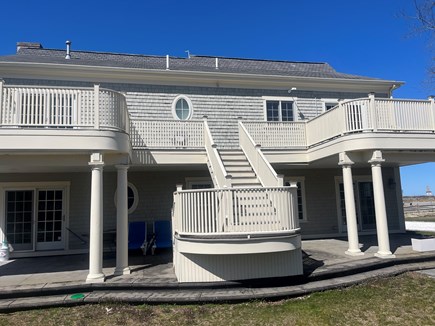 Barnstable, Millway Beach Cape Cod vacation rental - Enjoy the view of the ocean from the deck.