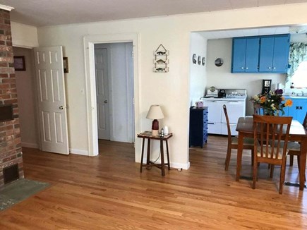 Eastham Cape Cod vacation rental - Living room into Kitchen