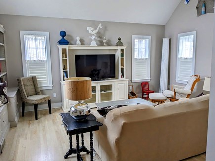 Dennis Cape Cod vacation rental - Comfortable living room with cable tv and half bath