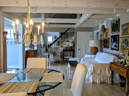 Dennis Cape Cod vacation rental - Large great room with dining and cozy seating