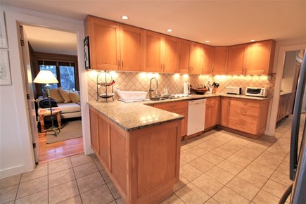 170 Pochet Rd, Orleans Cape Cod vacation rental - Kitchen with adjoining breakfast/card table